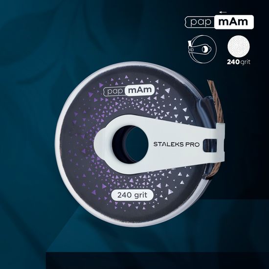 Сменный файл-лента STALEKS PRO papmAm EXCLUSIVE в пластиковой катушке 240 грит