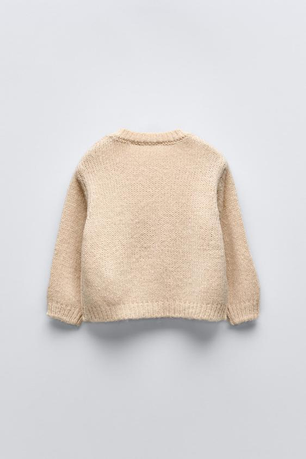 ZARA СВИТЕР С ЦВЕТАМИ, СЛОНОВАЯ КОСТЬ