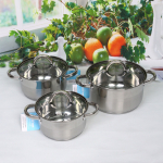 Набор посуды из нержавеющей стали EMMA 3 предмета (3 кастрюли 1,9л, 2,7л, 3,6л), DH14-3