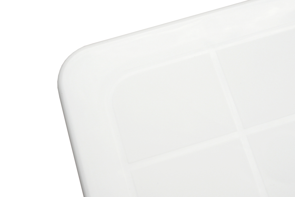 Стол пластиковый Солнце арт.741б прямоугольный (белый)