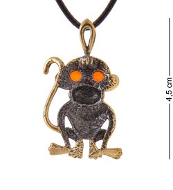 AM-3390 Подвеска «Макака» (латунь, янтарь)
