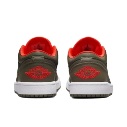 Женские кроссовки Air Jordan 1 Low SE 'Newsprint Olive Grey ' DQ6076-002