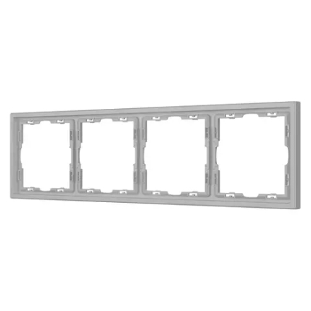 Рамка пластиковая FRM-NOBE-SFPL-4-IS (Arlight, Никель) 059461