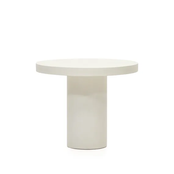 Стол Aiguablava, Ø90 см, белый цемент