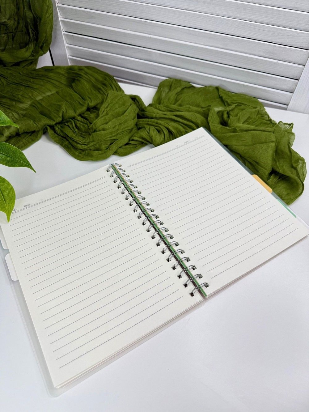 Блокнот тетрадь с разделителями формат В5 175х250 мм 110 листов персиковый (3967-8)