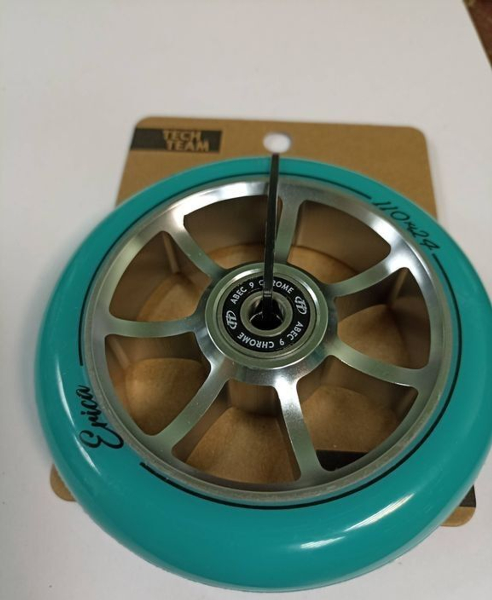 Колесо для самоката X-Treme 110*24мм, Erica, emerald