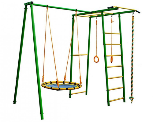 Уличный спортивный комплекс Олимпик-9.1 с гнездом Солнышко