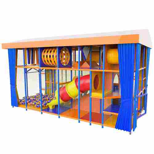 Детский уличный игровой лабиринт с крышей «Мандарин» 7,38×3,69×4,6 м