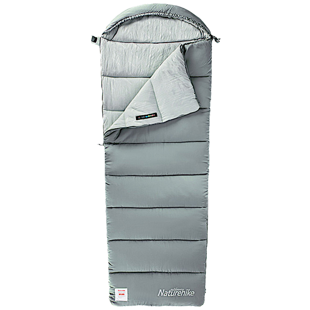 Спальный мешок Одеяло Naturehike CNK2350WS023 M400 ( 220 х 80см 1.85кг +1/-4/-18 ) Ультралёгкий хлопковый с капюшоном -