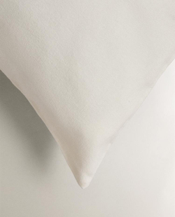 ZARA HOME НАВОЛОЧКА ДЛЯ ДЕКОРАТИВНОЙ ПОДУШКИ С ВЫШИВКОЙ, ЭКРЮ