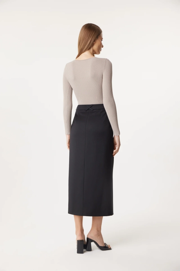 Юбка миди прямого кроя