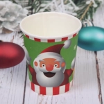 Стакан бумажный 0,2л в наборе 10 шт «Веселый Дед Мороз»
