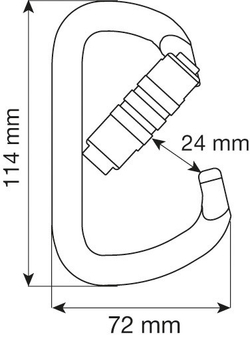 Карабин D PRO 2LOCK Camp