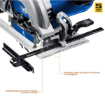 Циркулярная пила ЗУБР Профессионал, диск 165 мм, 90 -55 мм , 45- 35мм, 1300 Вт,