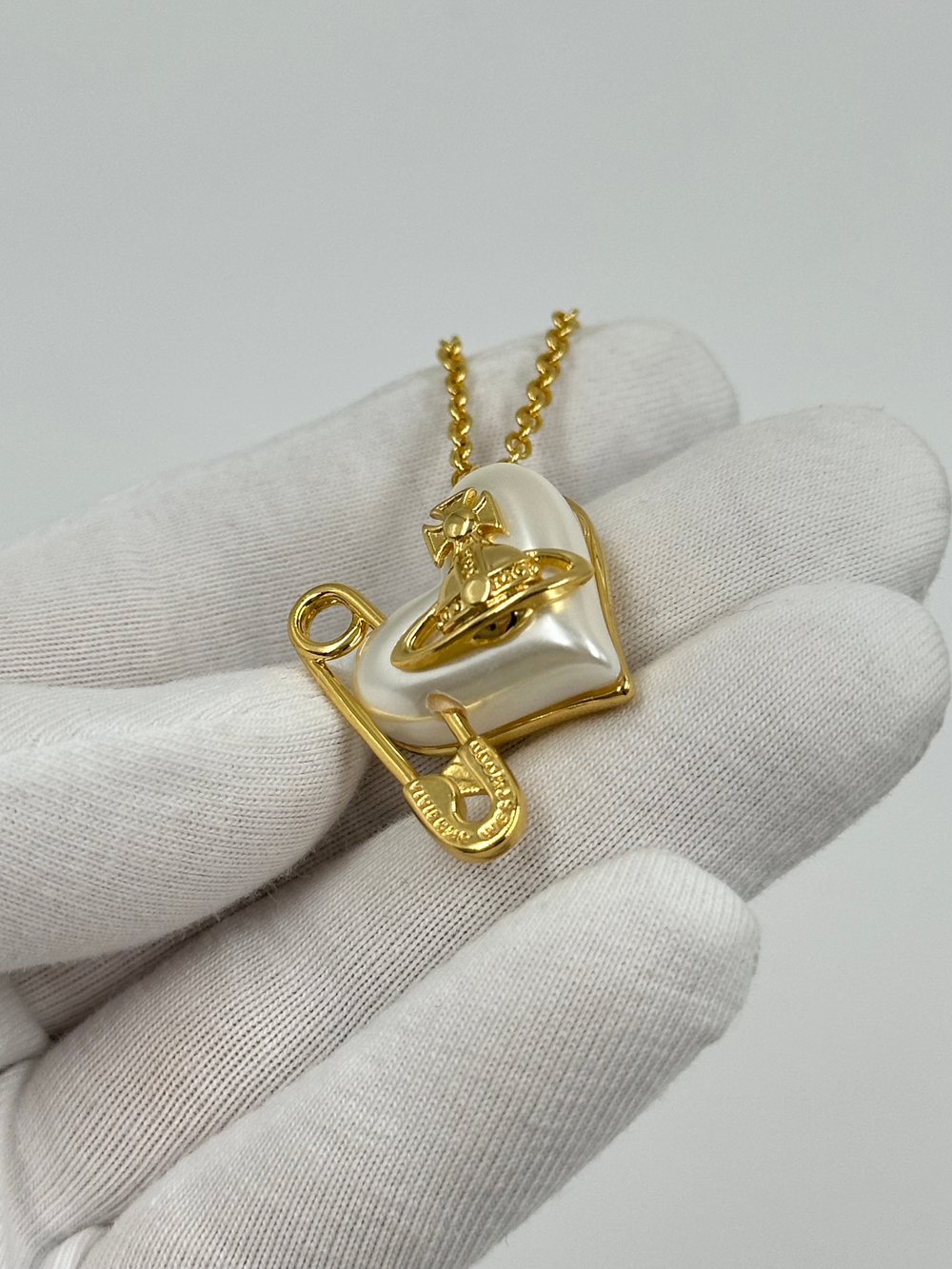 Кулон Сердце с булавкой Vivienne Westwood