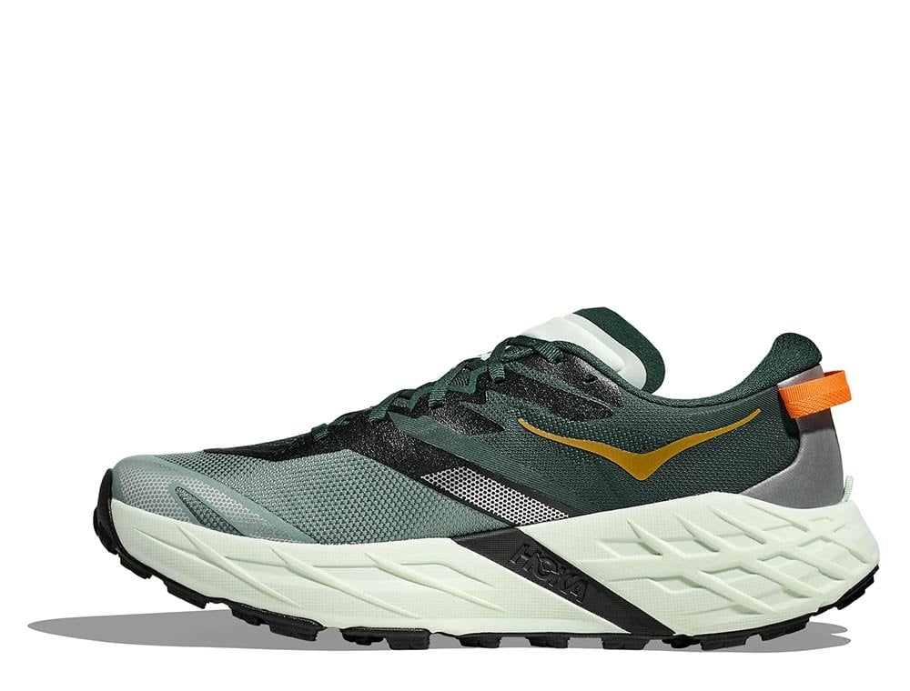Мужские беговые кроссовки Hoka Speedgoat 7 M Зелёно-оранжевые