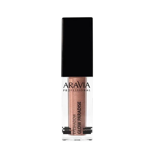 Жидкие сияющие тени для век #03 Тон Розовая бронза Aravia Professional Glow Paradise Rosy Bronze 5мл