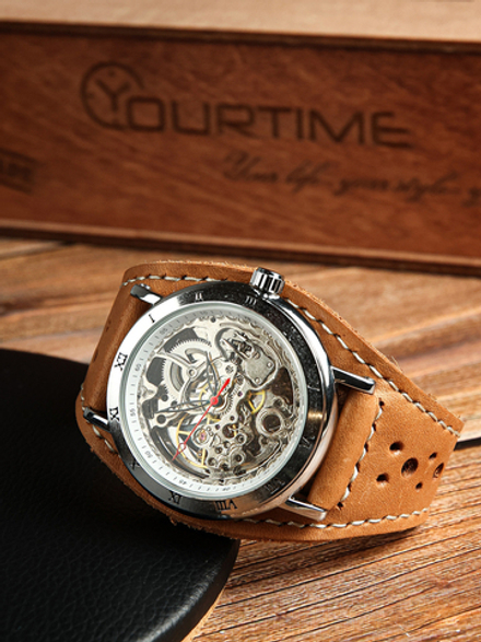 Часы скелетоны мужские механические Journey YOURTIME