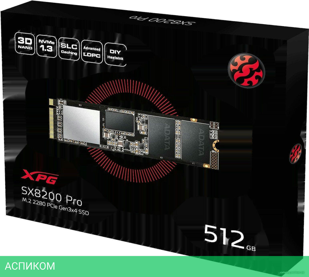 SSD диск A-Data 512GB ASX8200PNP-512GT-C XPG