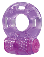 Фиолетовое эрекционное виброкольцо Bliss Mate Vibration Cock Ring (Цвет: фиолетовый)