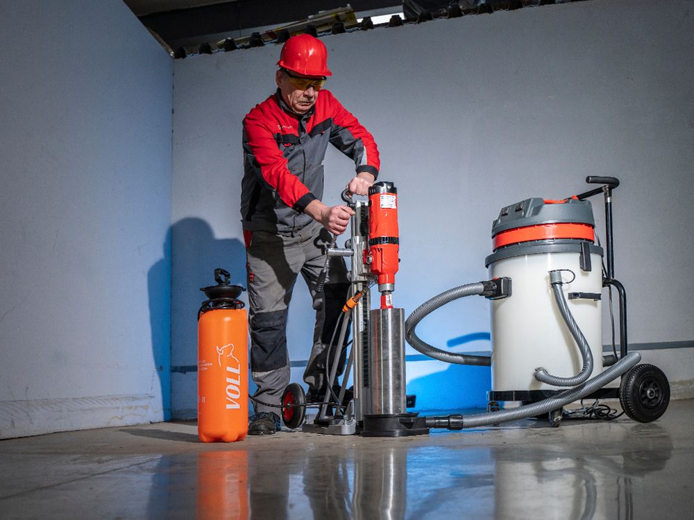 Установка алмазного бурения VOLL INDUSTRIAL V-Kit 160 - сверлильная машина / до 160 мм