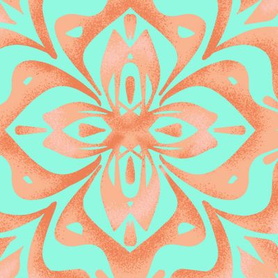 Симметрия оранжево-мятная