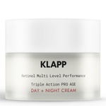 KLAPP Крем день+ночь Retinol Multi Level Performance Triple Action PRO AGE Day + Night Cream, 50 мл
