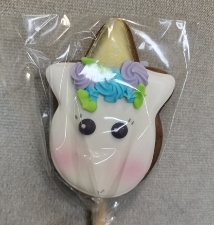 Пряник имбирный "Голова единорога", 40 г