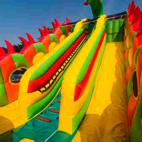 Коммерческий надувной батут-горка «Дракон 3» 10*5*8 м