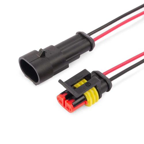 Разъем герметичный автомобильный РГА-2П с проводом КВТ (5 шт.)