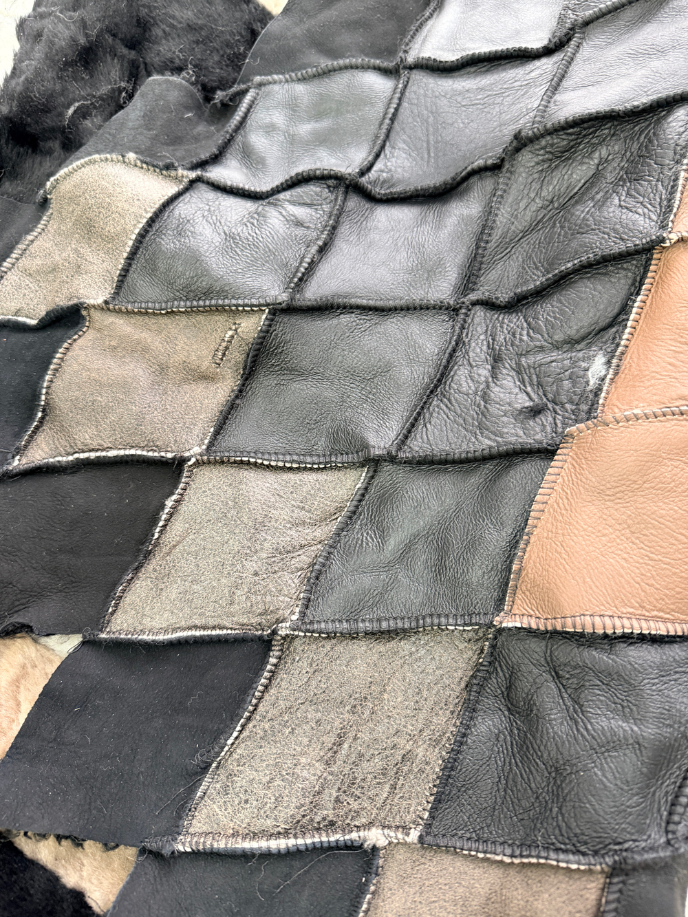 Покрывало меховое ковер из шкуры овчины