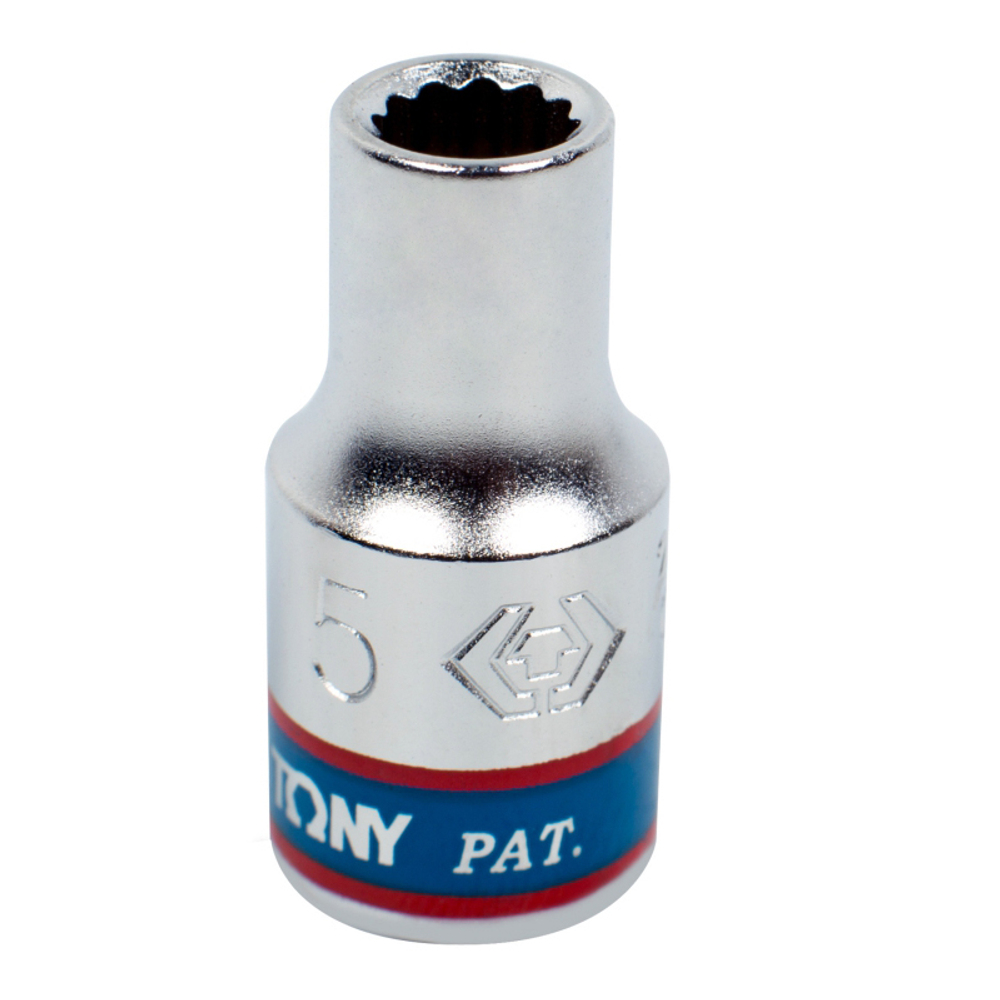 Головка торцевая стандартная двенадцатигранная 1/4&quot;, 5 мм KING TONY 233005M