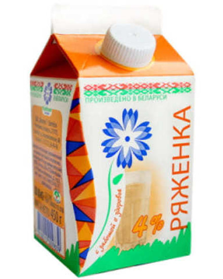 Ряженка 4% 450г. Витебск