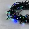 Светодиодная гирлянда 100 разноцветных LED ламп с RGB светодиодом, 10 м., 24V., черный силиконовый провод, IP54, Beauty Led (EST100-11-1RGB)