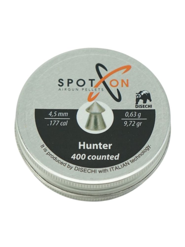 Пули для пневматики SPOTON Hunter 4,5 мм, 0,63 гр. (400 шт)