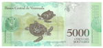 Venezuela, 5 000 Bolívares, 2017, UNC