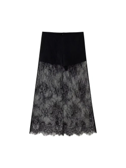 Костюм топ с кружевной юбкой