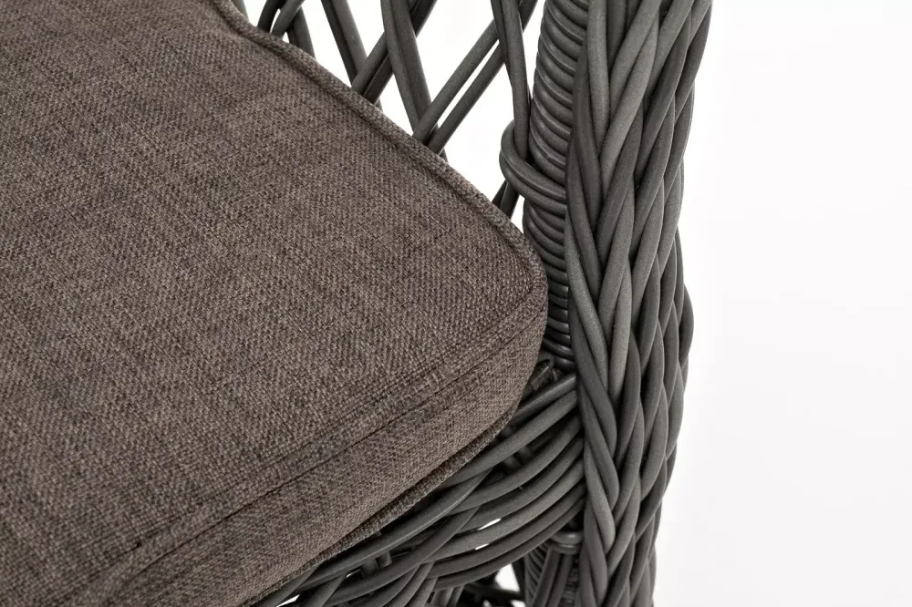 "Сицилия" плетеный стул из искусственного ротанга, цвет графит