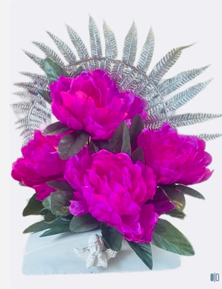 Венок на утяжеленной подставке 30 см высота