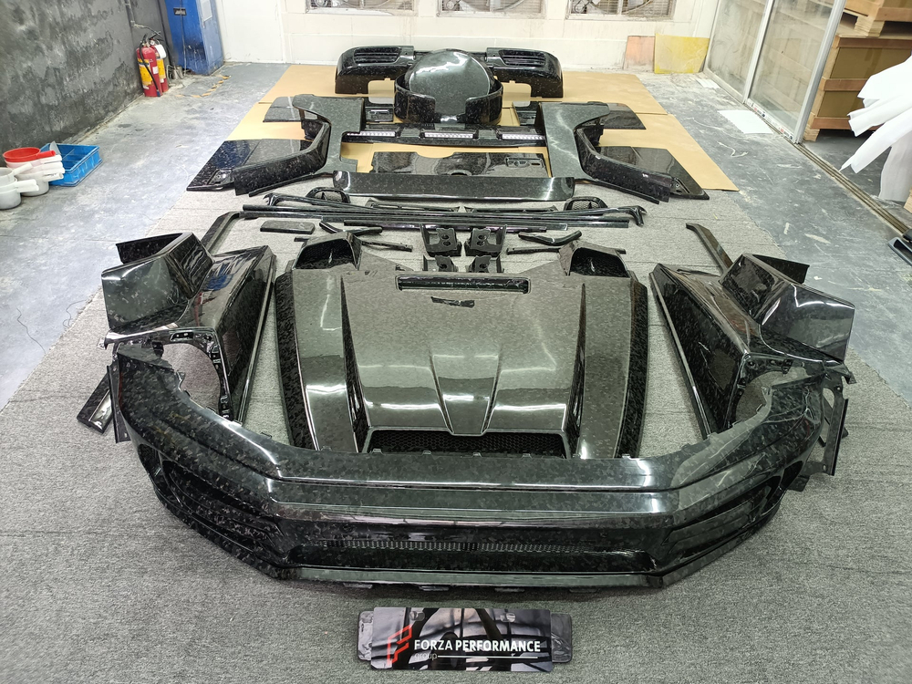 Широкий кованый карбоновый обвес для Mercedes-Benz G-Class W463A/W464 2018+ Мерседес Гелик гелентваген