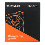 Вентилятор TESLA RGB120-LD, 120мм, 1200rpm, 3-pin+Molex, белый/RGB, 38CFM, 21дБ, антивибропрокладки (TSL-120-LD)