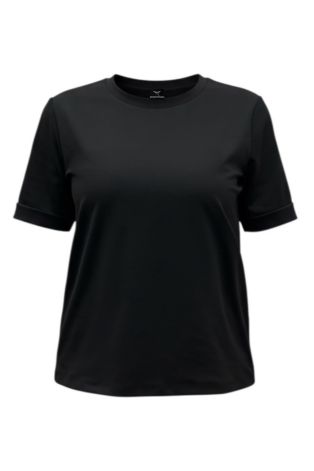 Футболка Нинель черная для парикмахера