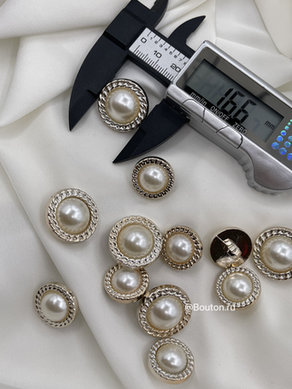 Пуговицы жемчуг косичка пластиковые