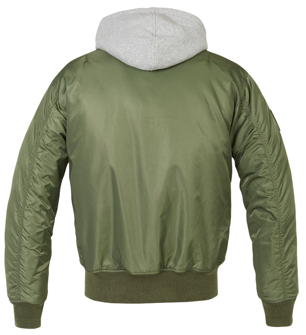 Brandit MA1 SWEAT HOODED JACKET olive-grey