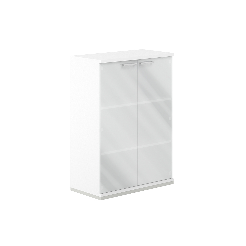 Шкаф средний со стеклом вариант №2 ALLEGRO (АЛЛЕГРО)