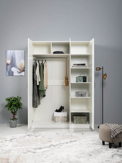 Ливерпуль Шкаф комбинированный 08.45.01 Белый/Ясень ваниль