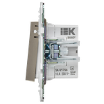 SKANDY Кнопка звонка с индикацией для отелей 10А SK-V17Sh шампань IEK