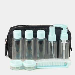 Несессер Tube, кожа страуса черного цвета