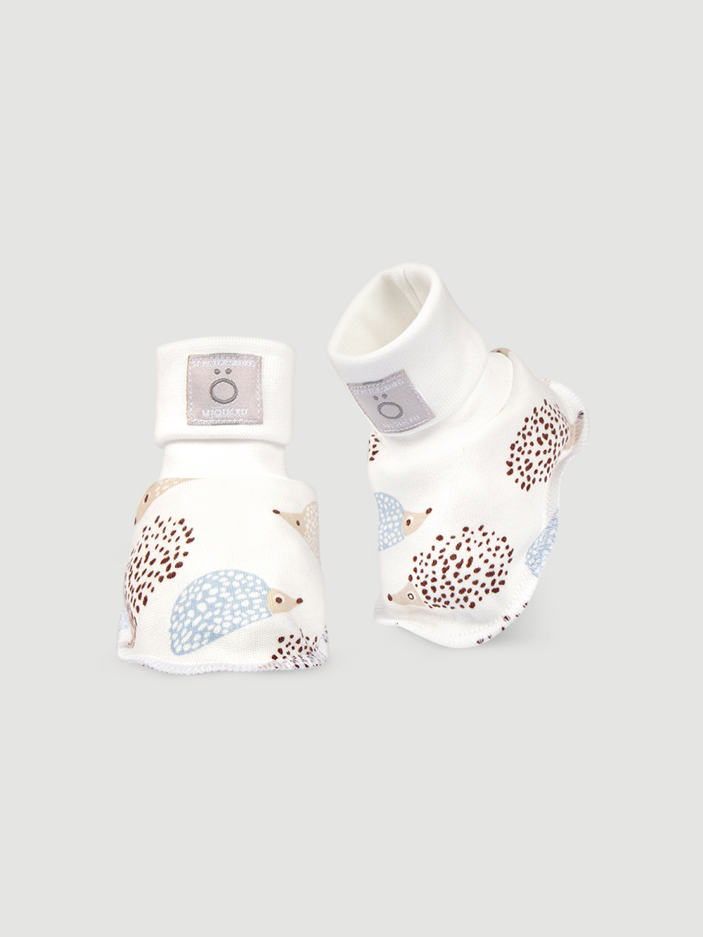 Пинетки Mjölk Ёжики на экрю