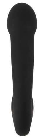 Черный силиконовый вибратор G & P-Spot Vibrator - 16,8 см. (Цвет: черный)